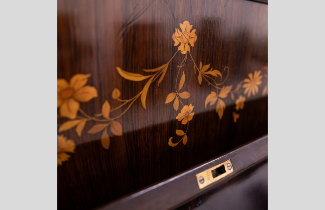 Used Hugo Thieme Mahogany Upright Piano Sold As Seen Bargain - Image 12